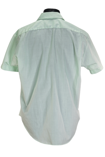 80s PennPrest Mint Green Pocket Shirt        XL