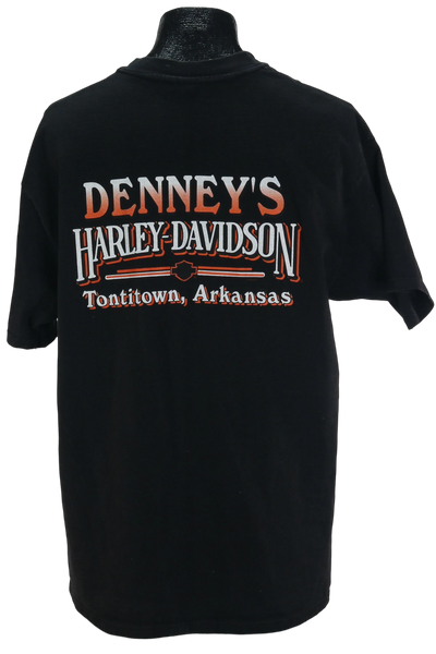 1991 Harley Davidson Black Skull Tee           XL