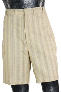 70s Ward Yellow Striped Shorts     W35"