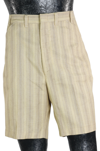 70s Ward Yellow Striped Shorts     W35"