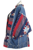 80s Upcycled Denim Patchwork Jacket        XL