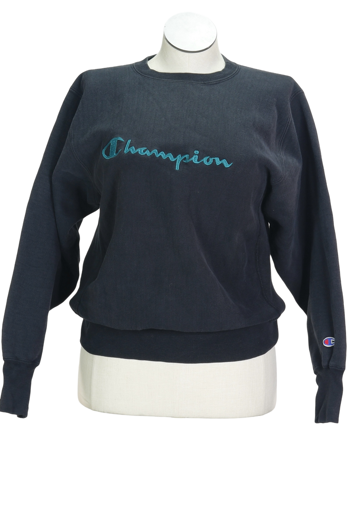 80s Champion Reverse Weave Blk Sweatshirt M – Maude Vintage 80s Champion Reverse Weave Blk Sweatshirt M – Maude Vintage