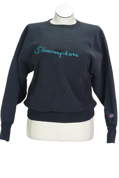 80s Champion Reverse Weave Blk Sweatshirt         M