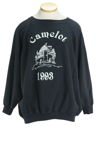 '93 Hanes Her Black Camelot Sweatshirt        XXL