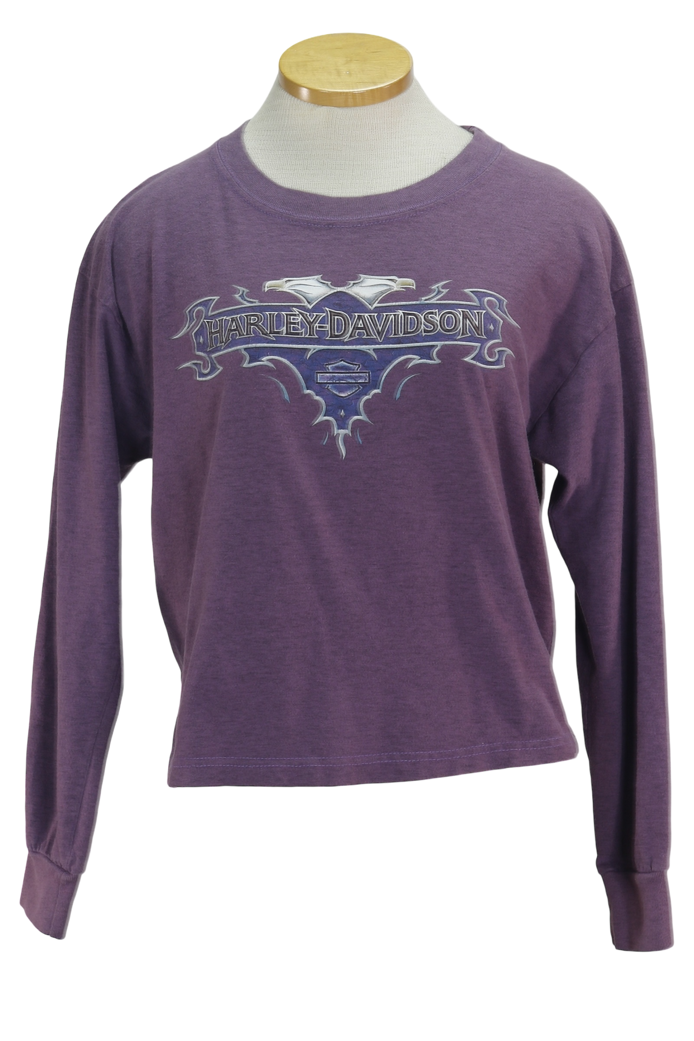 Y2K Harley Davidson Purple Crop Top      L