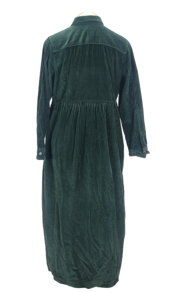 90s Eddie Bauer Green Corduroy Dress      M (w38)