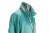 90s Sawyers Hide-a-Hood Teal Windbreaker      L