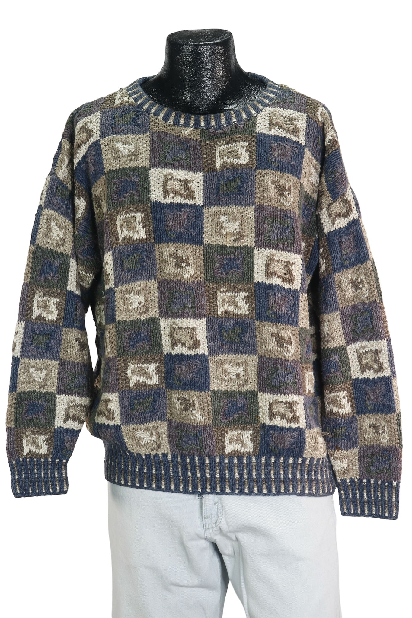 90s Norm Thompson Hand Knitted Sweater    M