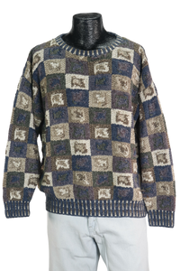 90s Norm Thompson Hand Knitted Sweater    M