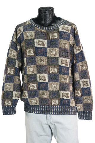 90s Norm Thompson Hand Knitted Sweater    M