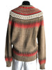 90s Fair Isle Orng/Tan Sweater     L