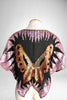 70s Silk & Sequin Butterfly Top    S/M