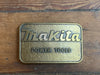 80s Makita Power Tools Brass Buckle
