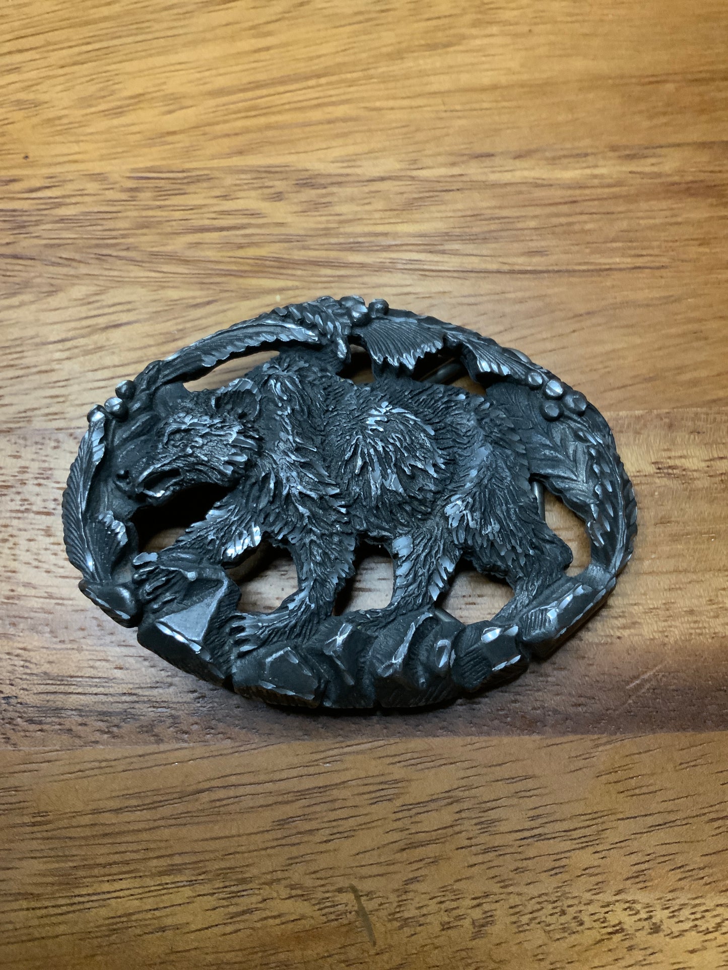 1985 EJC Grizzly Bear Buckle