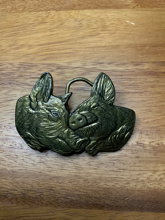 1979 Cuddly Hogs Buckle