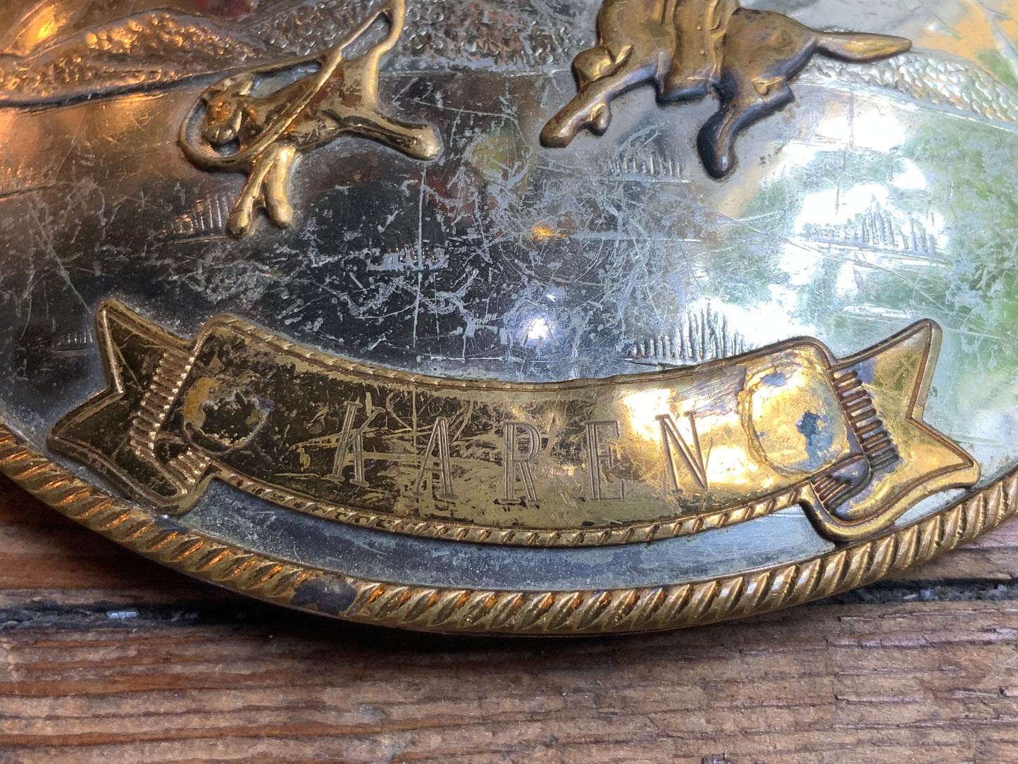 70s German Silver Beto & Karen Roping Buckle