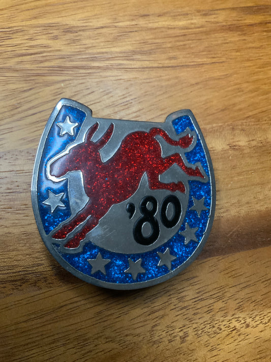 1979 Democrat for Carter 80' Buckle