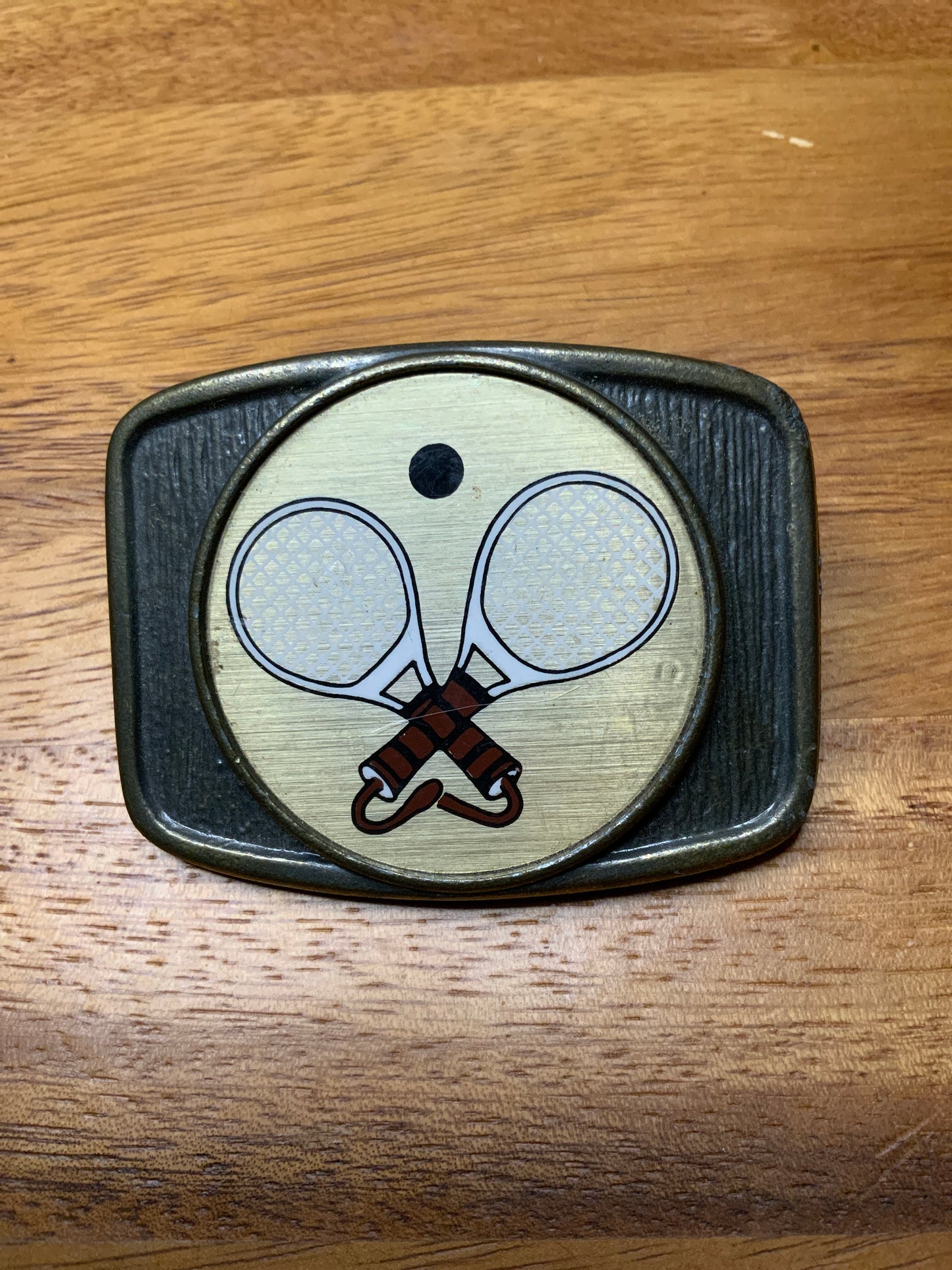 70s Tennis Racket Buckle
