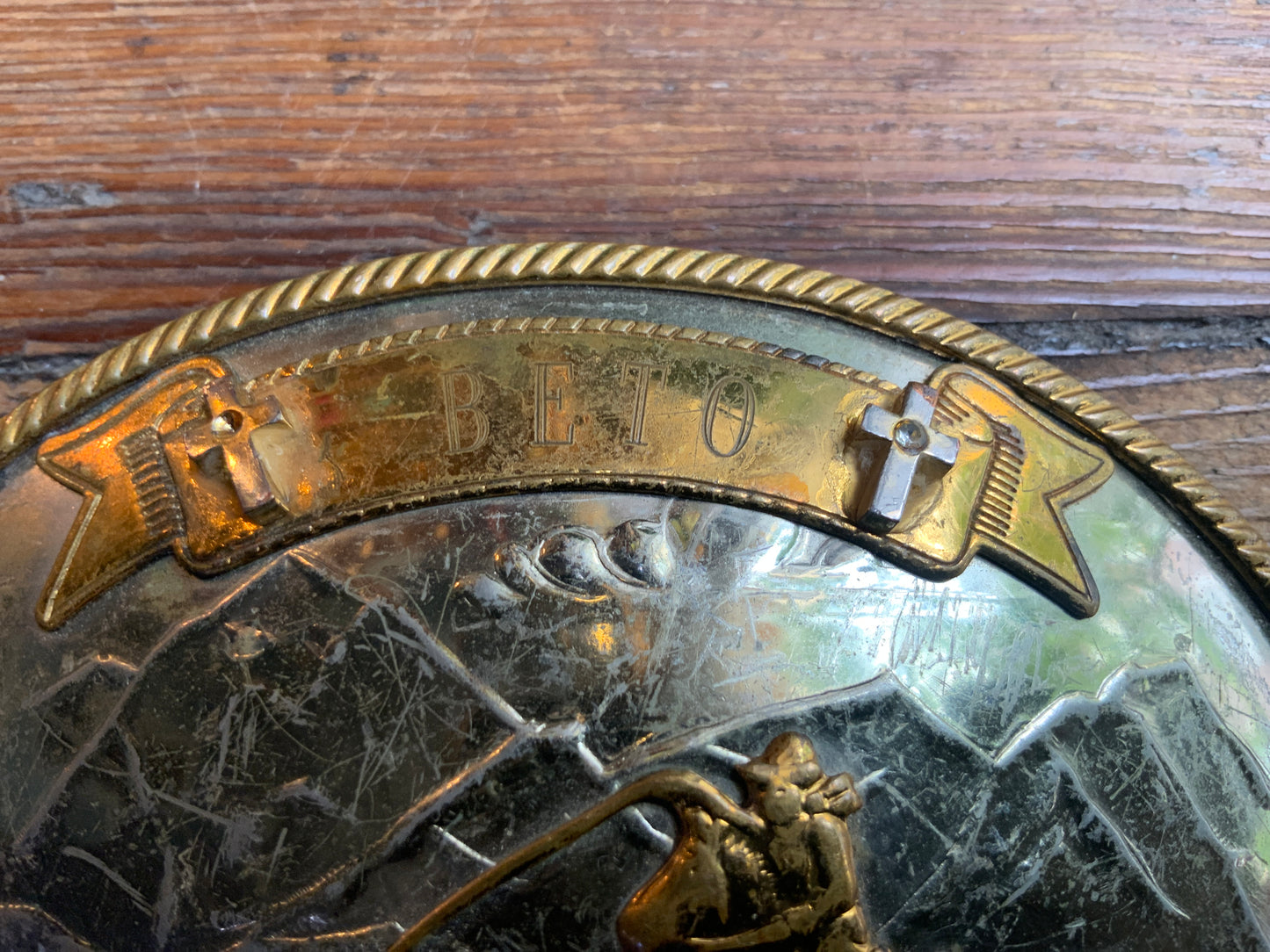 70s German Silver Beto & Karen Roping Buckle