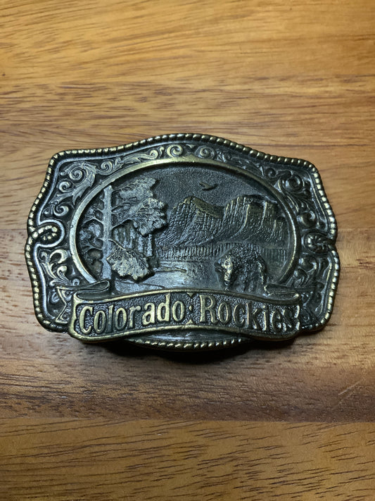 1981 Colorado Rockies Belt Buckle