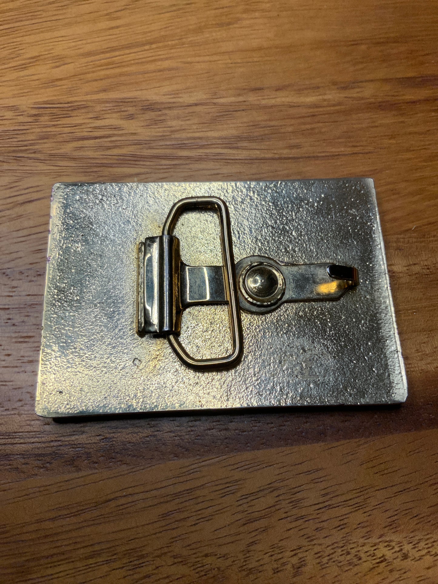 80s Green Stone Rectangle Buckle