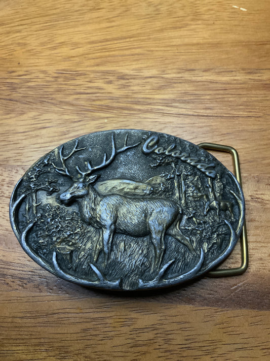 1981 Colorado Elk Buckle