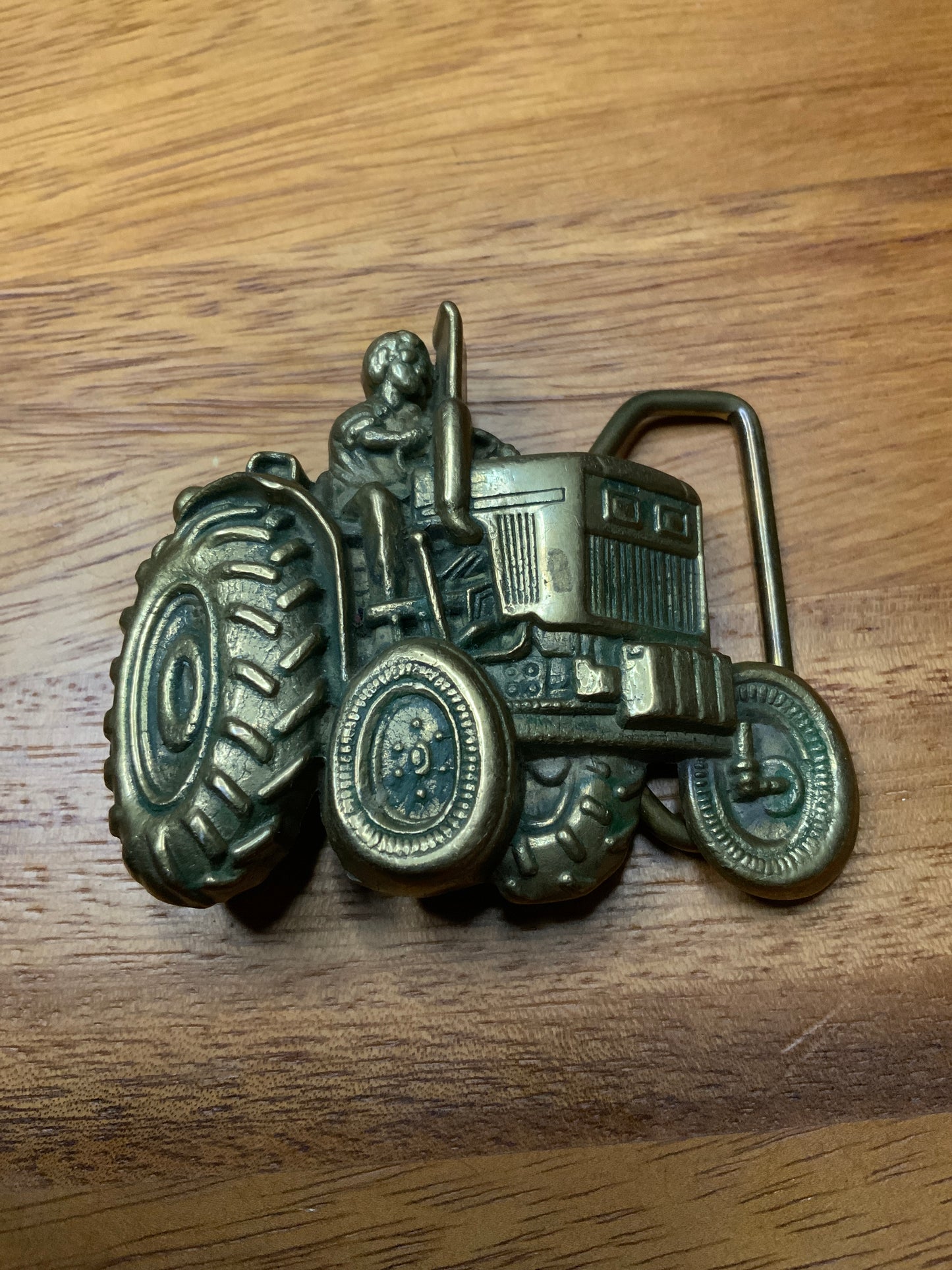 1978 Tractor Man Brass Buckle