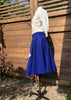 Blue Kitties Swing Skirt     W30”