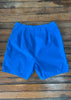 1940s Cerulean Side Zip Cotton Shorts     w27