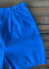1940s Cerulean Side Zip Cotton Shorts     w27