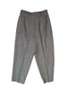 90s Gray Woolen Twill Pleat Trousers    W28