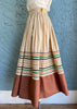 1950s Rick-Rack Browns Patio Skirt ~Circle~        w28