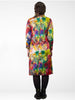 90s Etcetra Bold Watercolor Dress      w29