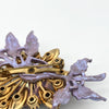 60s Purple Rhinestone & Shimmer Bouquet Brooch