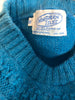 80s Northern Isles Turquoise Sweater          S/M