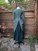 Colonial Green Plaid Side Peplum Dress           w30”