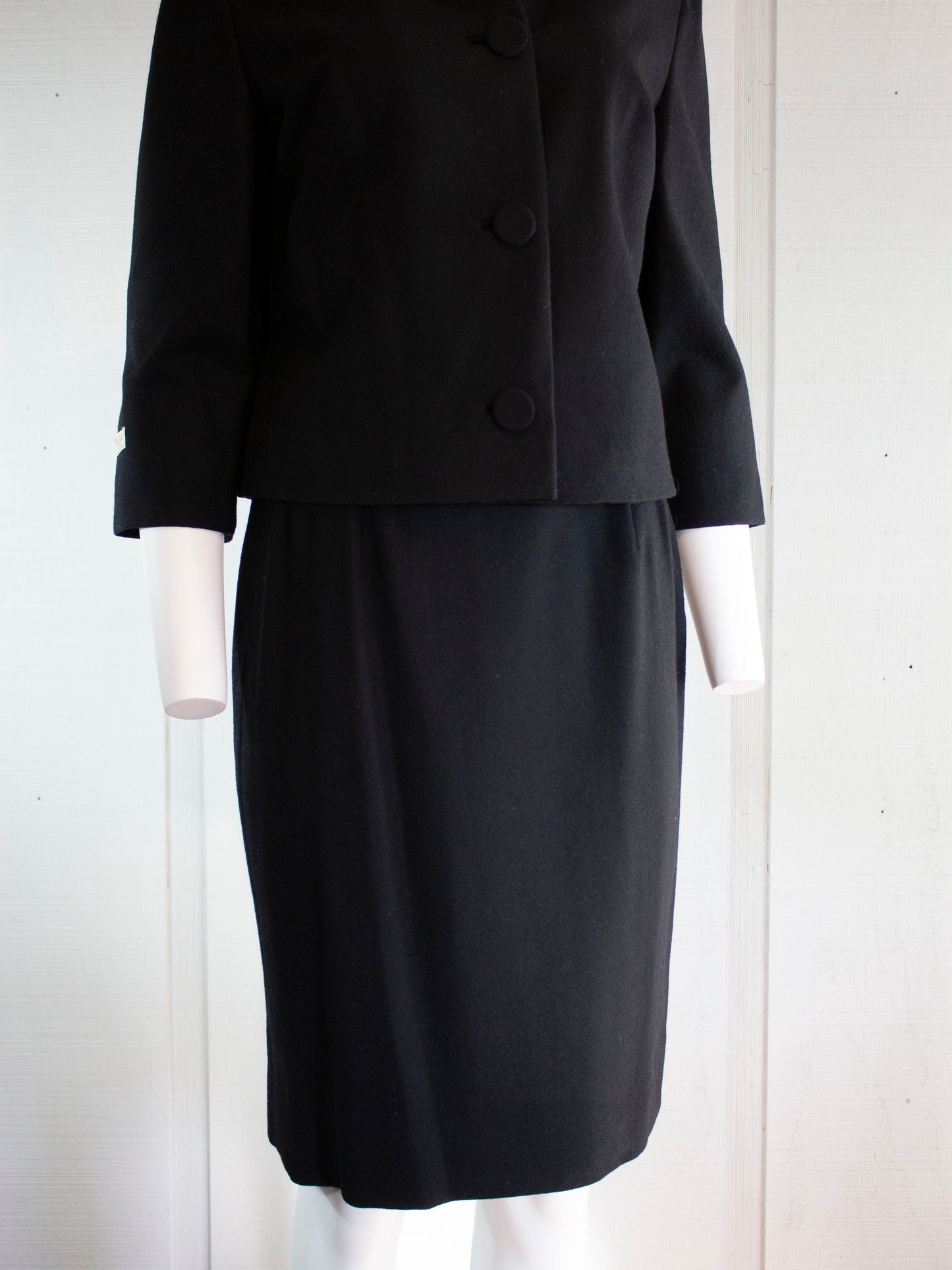 DEADSTOCK Vintage Pendleton Skirt Suit    Black    w27