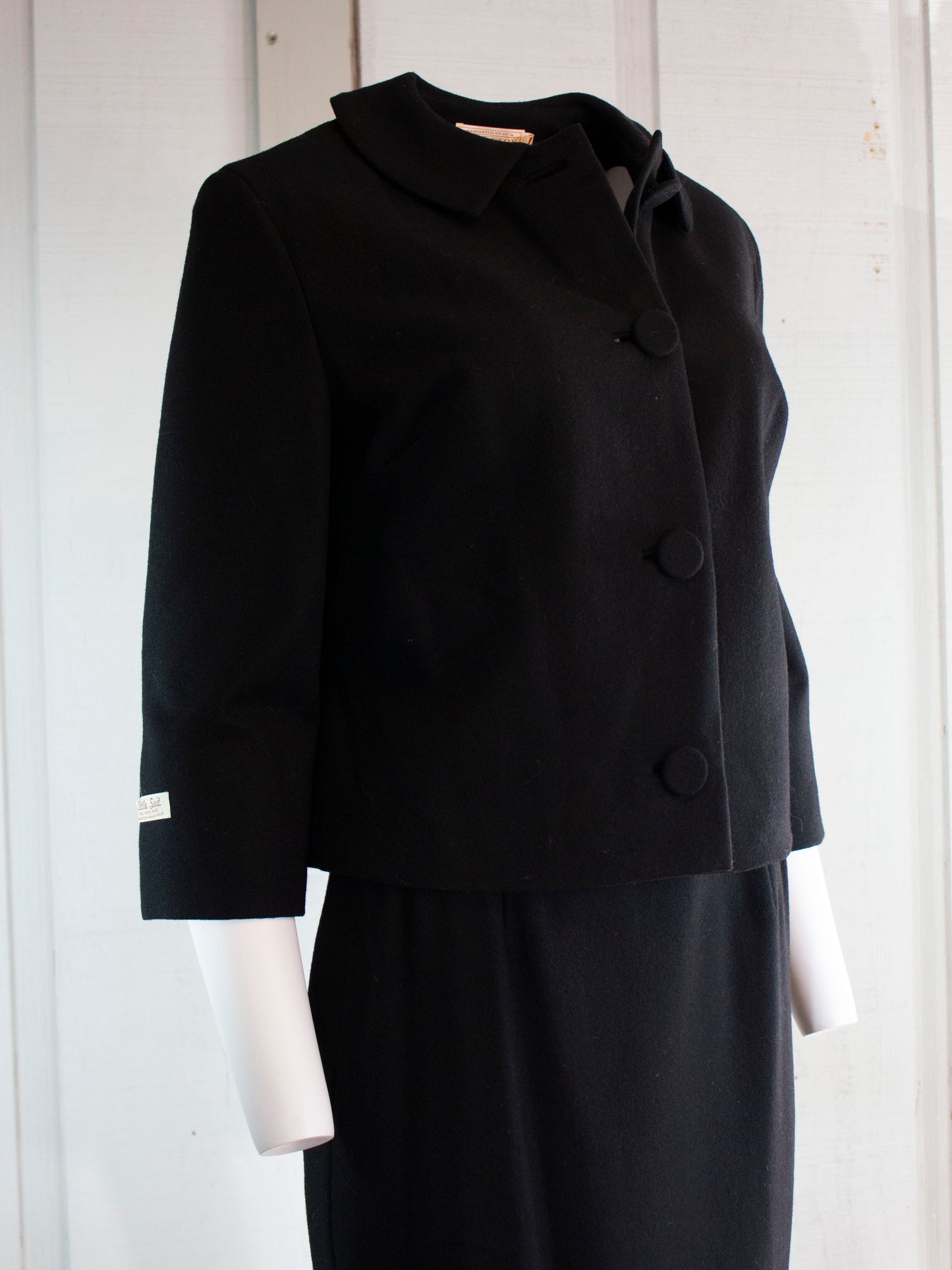 DEADSTOCK Vintage Pendleton Skirt Suit    Black    w27