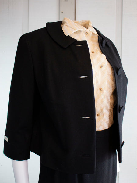 DEADSTOCK Vintage Pendleton Skirt Suit    Black    w27